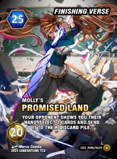 Finishing Verse Molly's Promised Land