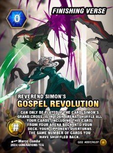 Finishing Verse Simon's Gospel Revolution (Alt-Art)