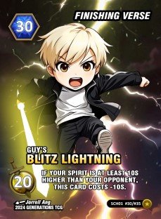 Finishing Verse Guy’s Blitz Lightning