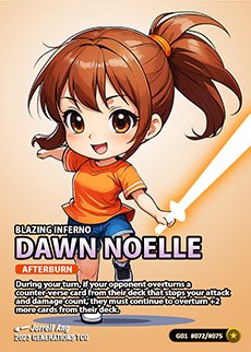 Afterburn Dawn Noelle - Chibi (Foil)