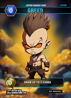 Greed - Soul Resonance – 2024 Exclusive Cards