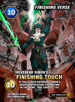 Reverend Simon's Finishing Touch