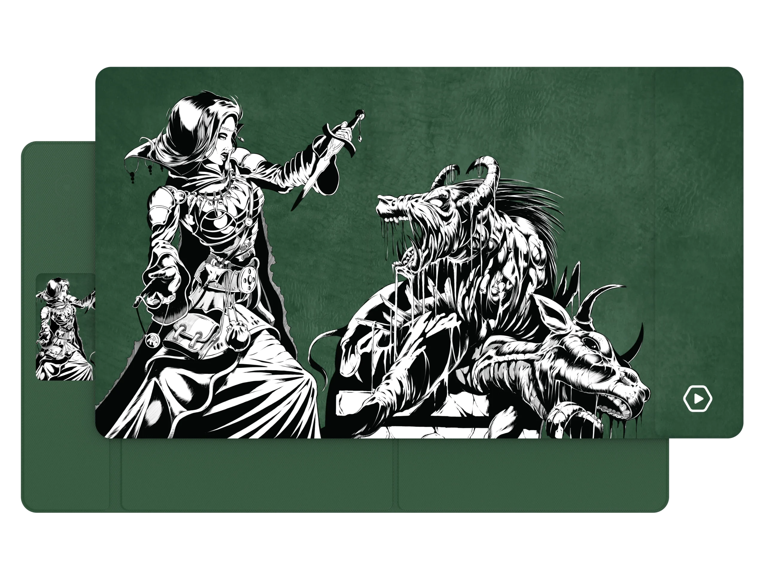 ETB PLAYMAT ART MASTERS - Beast Within by Phil Stone – HEAVY PLAY - Image 3