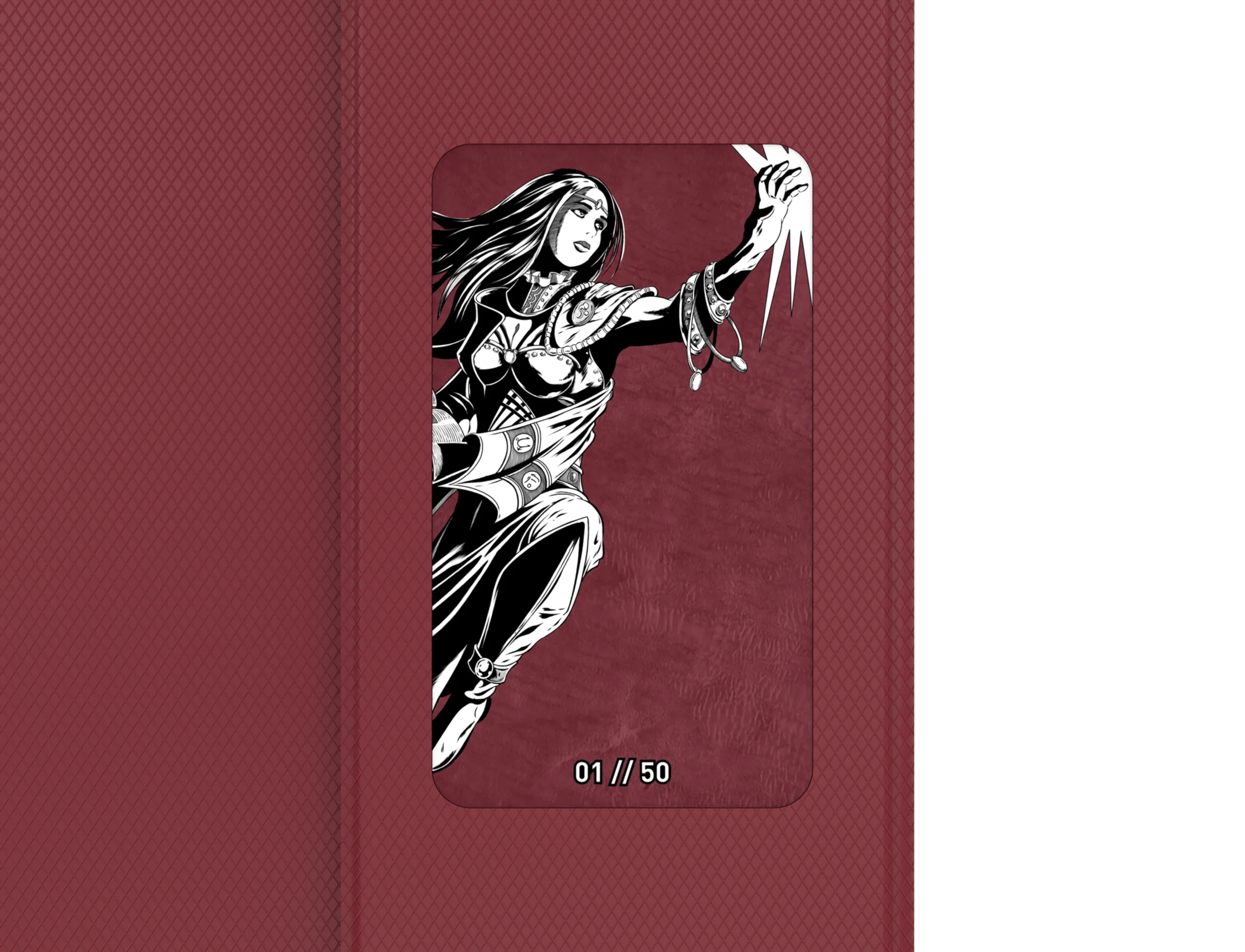 ETB PLAYMAT ART MASTERS - Lightning Bolt by Phil Stone – HEAVY PLAY - Image 5