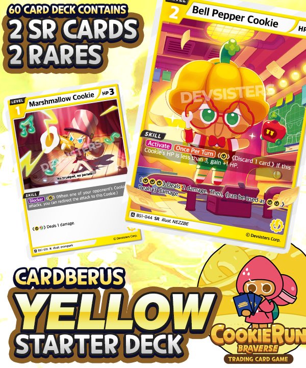 CBR Yellow Pre-Con Starter Deck - Cookierun Braverse