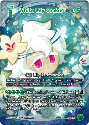 White Lily Cookie (BS3-055) SUR