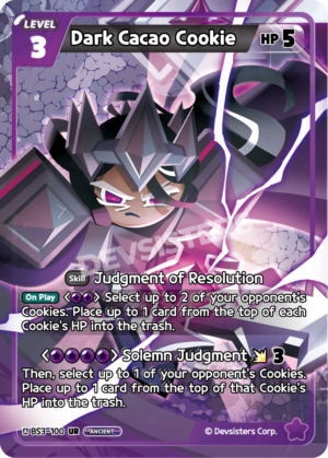 Dark Cacao Cookie (BS3-100)