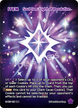 Soul Jam: Light of Resolution (BS3-115) SSR