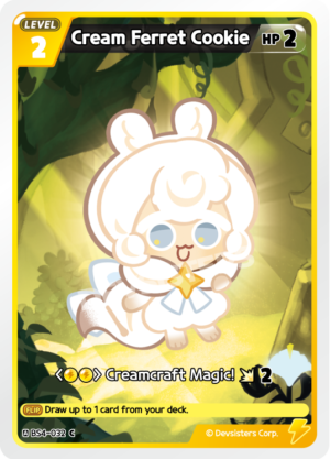 Cream Ferret Cookie (BS4-032)