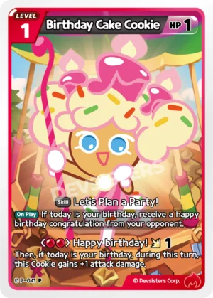 Birthday Cookie (P-041)