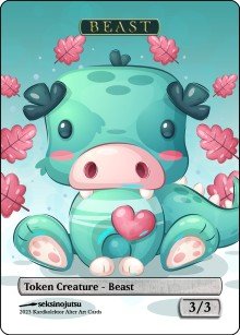 Beast 3/3 (B) Token - Foil
