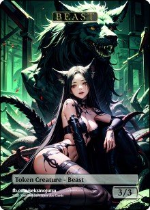 Beast 3/3 (A) Token - Foil