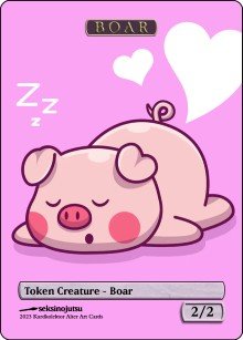 Boar 2/2 (B) Token - Foil