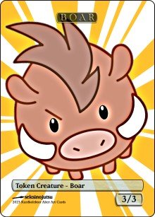 Boar 3/3 (A) Token - Foil