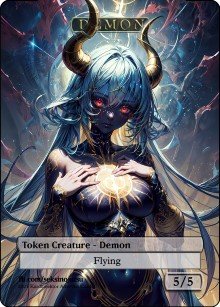 Demon 5/5 (A) Token - Foil