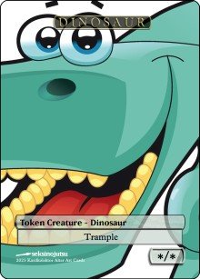 Dinosaur (A) Token - Foil