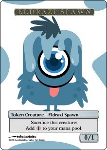 Eldrazi Spawn 0/1 (B) Token - Foil