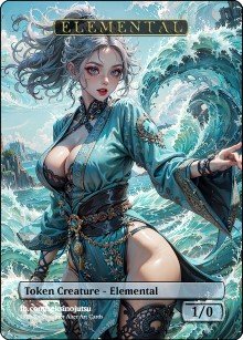 Elemental 1/0 Token - Foil