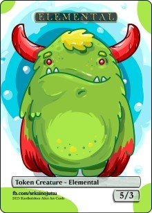 Elemental Titania 5/3 Token - Foil