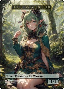 Elf 1/1 (B) Token - Foil