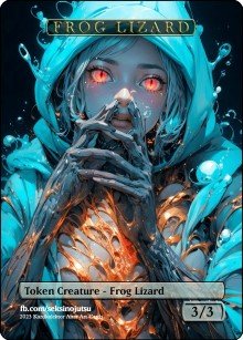 Frog Lizard 3/3 Token - Foil