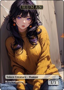 Human 1/1 (C) Token - Foil