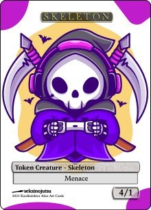 Skeleton 4/1 (A) Token - Foil