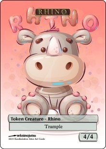 Rhino 4/4 Token - Foil