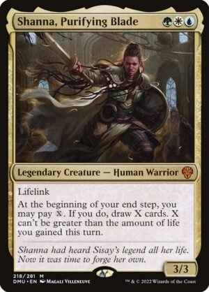 Shanna, Purifying Blade<br /><span class="collector-number">Collector No. 218</span>