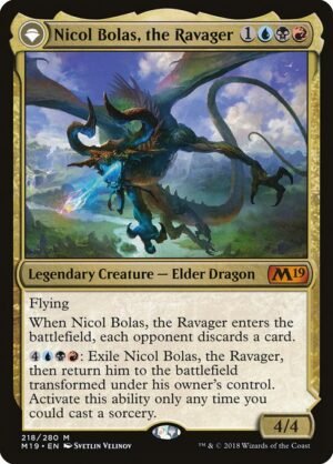 Nicol Bolas, the Ravager // Nicol Bolas, the Arisen<br /><span class="collector-number">Collector No. 218</span>