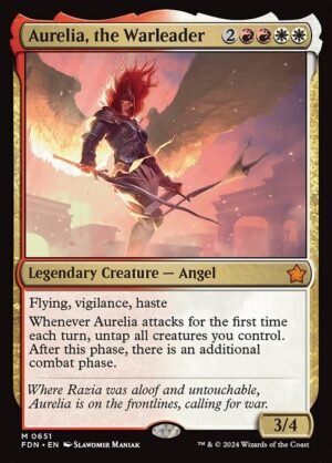 Aurelia, the Warleader<br /><span class="collector-number">Collector No. 651</span>
