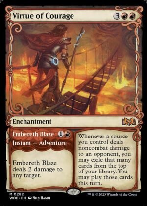 Virtue of Courage // Embereth Blaze<br /><span class="collector-number">Collector No. 282</span>