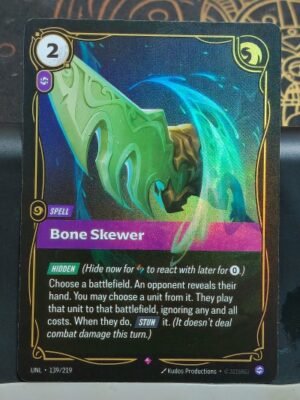 Bone Skewer Riftbound League of Legends TCG - Auction